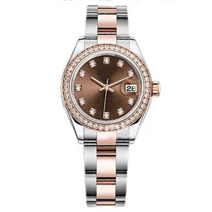 31mm Diamond Womens Watches Ladies Rolejes Watch Sapphire 18k Rose Gold Automatic Movement Mechanical Steel Bracelet Lady Masters Wristwatch