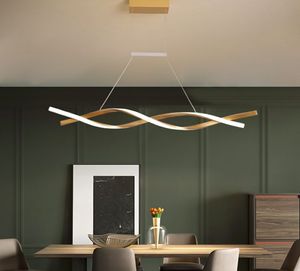 Modern led pendant lights for dining Living room lighting fixtures AC85-265V aluminum LED Hanging cord Gold Black pendant lamp