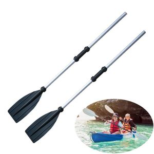 2 pcs montagem destacável reforçado remo de alumínio remo paddle longo remo pvc inflável barco de pesca caiaque canoa paddle pad