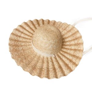 フィボナッチ新しい夏の女性太陽の帽子ヨーロッパの田舎風のボヘミアンソンブレロビッグブリムパナマビーチ女性麦わら帽子Y200714