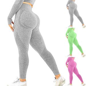 Sexig yoga sömlösa byxor kvinnor sportkläder stretchig hög midja atletisk träning höftlyftande sport fitness leggings byxor h1221