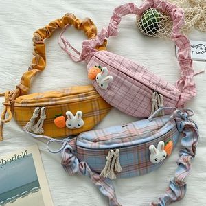 Wholesale telephone classic for sale - Group buy Classic Plaid Taille Task For Women Nice Bunny Pop Cht Bag Lightweight Telephone Zak Summer Beach Travel Girls Little Task