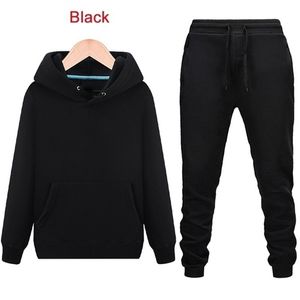 Men's Tracksuit 2 Piece Plain Hoodie Sets Male Street Clothing Wholesale Ropa Hombre Pullover with Outfits Pants Trousers Suit 211220