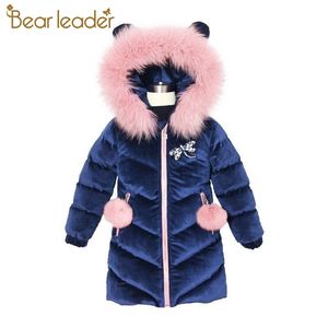 Orso Capo Ragazza Cappotto di lana Nuovo inverno Ragazze Cappotto di lana Moda Plaid Abbigliamento per bambini Abbigliamento per adolescenti Capispalla per bambini Vestito fresco LJ201017