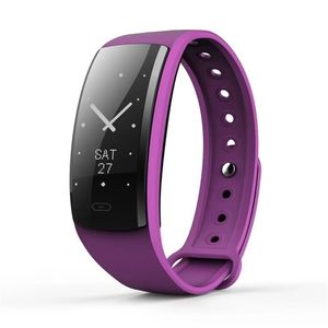 Smart armbandsklocka Blodtryck hjärtfrekvensmätare Smart Watch Oled Färgskärm IP67 Fitness Tracker Armbandsur för iPhone Android