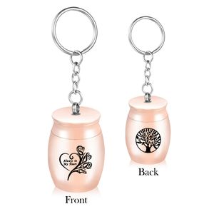 30x40mm Árvore da vida Cremação urna para cinzas homens homens Memorial Urns Keychain Ash Urn Colar