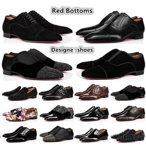 Designer mens loafers shoes red sneakers bottoms Dress Shoes black oreo suede patent leather rivets slip On loafer dresss men wedding shoe business party with box