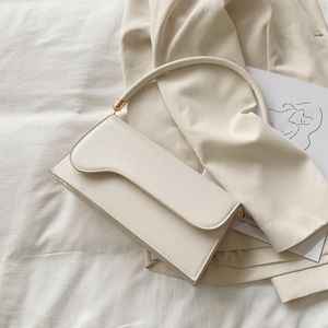 Kleine PU-Leder Umhängetaschen für Frauen Elegante Baguette-Tasche Schulterhandtaschen Weibliche Reisehandtasche