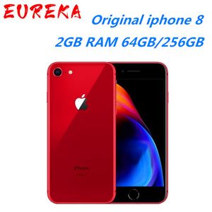 Oryginalny odblokowany telefon komórkowy Apple iPhone 8 LTE 256G/64G ROM 3GB RAM Hexa Core 12.0MP iOS smartfon z odciskiem palca