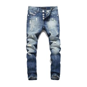 Neue Ankunft Jeans für Männer Casual Hosen Mode Marke Dünne Männer Jeans Gewaschen Gedruckt Designer Jeans Männer Größe 38-40 201223