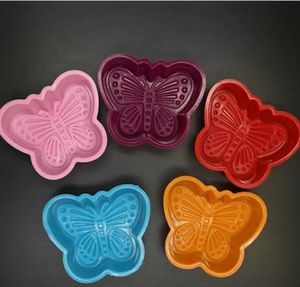 Molde de silicone Borboleta Borboleta Cupcake Bolo Molde Muffin Cozimento Reusável Cookcake Cookies Pudim Moldes