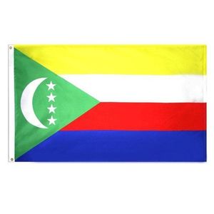 Comoros Flag High Quality 3x5 FT 90x150cm Flags Festival Party Gift 100D Polyester Indoor Outdoor Printed Flags Banners