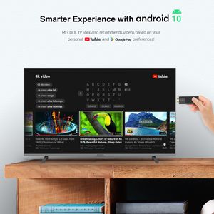 Mecool KD1 TV Stick Amlogic S905Y2 Box Android Box 10 2 ГБ 16 ГБ Google Сертифицированный голос 4K 2,4G5G WiFi Bt Dongle