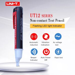 UNI-T UT12C UT12D Spannungsstifttester, berührungsloser Wechselspannungsdetektor, 90 V–1000 V, automatische Abschaltung, Piepser, Vibrationsanzeige