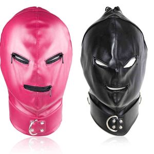 Nxy sexo adulto brinquedo y erótico couro full face máscara bdsm para fetiche mulheres casais cosplay costume 1225