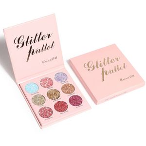 CmaaDu 9 colori Matte Shimmer Eyeshadow Palette Waterproof Glitter Diamond Pigment Highlighter Makeup Pink Eye Shadow 50 set / lotto DHL