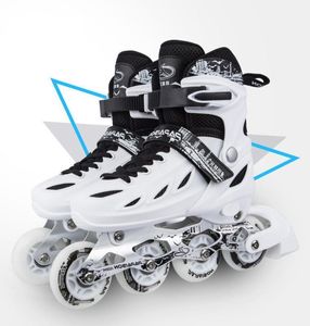 Sapatos De Patinação Ajustável venda por atacado-Crianças Crianças Adorável Estável Slalom Paralela Piscando Gelo Skate Roller Shoes Mudança para Inline Ajustável Queda Prevention1