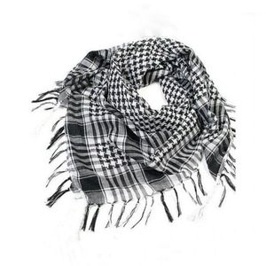 95x95cm Outdoor Hiking Scarves Military Arab Tactical Desert Scarf Army Headshawl With Tassel For Men Women Bandana Mask Cycling Caps &