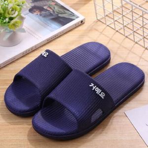 Men Sandals Chaussures Black Grey Blue Slides Slipper Mens Soft Comfortable Home Hotel Beach Slippers Shoes Size 40-51 02