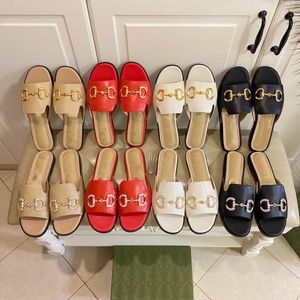 2022 Top Quality Womens Designer Slipper Slides Sandals Shoes Summer Beach Outdoor Cool Slippers Fashion Lady Slide Flat Flip Flops With Box Size 35-41