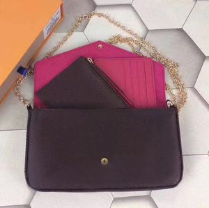 مصمم حقيبة كتف سلسلة محفظة سلسلة جديدة للنساء محفظة حقيبة اليد
