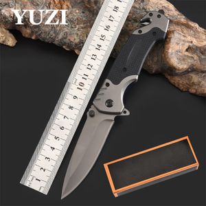 YUZI Defensive Tactical Outdoor knives 440c Stainless Steel Camping Hunting Survival Pocket Folding Knife Clip Tools Retail Package