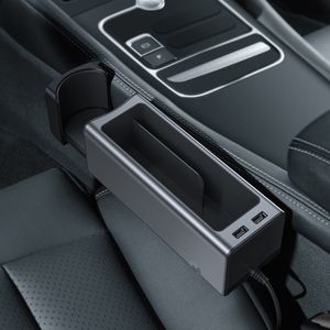 FreeShipping Auto-Organizer, Auto-Sitz-Ladegerät, Spaltlücken, Aufbewahrungsbox, Tassen-Telefonhalter für Taschen, Verstauen, Aufräumen, Organizer, Autozubehör