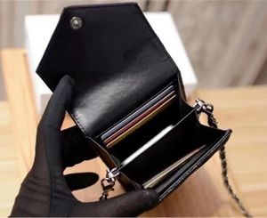 womens designer Card holders top quality leather women wallets Black organize sling bags Striped cell phone bags Hasp Shoulder Bags 17.5cm