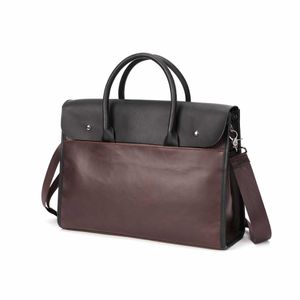 Men Shoulder Briefcase Leather Designer Business Laptop Messenger Bags Nameplates Totes Women Luggage Computer Handbags