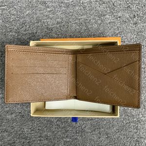 Designer-Geldbörse, Herren-Geldbörsen, Münzkartenhalter, durchsichtige Geldbörsen, Tasche, Zippy-Paris-Karo-Stil, Herren-Geldbörsen aus echtem Leder mit Box M6JG