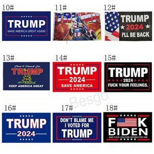 90*150cm Trump 2024 Save America Again Flag Joe Biden Not My President Election Presidential Flags Let's Go Brandon Banner BH5733 TYJ