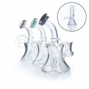 DHL gratis!!! I più nuovi inebrianti bong in vetro da 5,5 pollici con ciotola in vetro da 14 mm Dab Oil Rigs Recycler Beaker Bong Glass Water Pipes