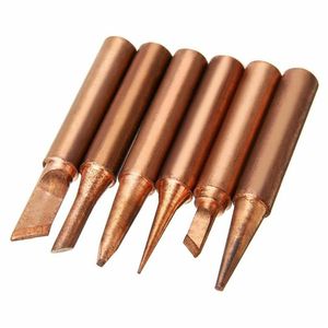 900M-T Pure Red Copper Diamagnetic Solder Iron Tips Lead-Free Lower Temperature Soldering Welding Tools for 907.9131