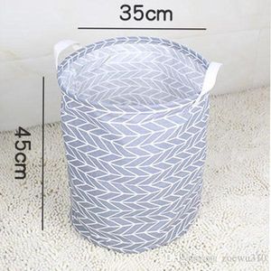 15 Styles Pattern Ins Storage Baskets Clothing Organization Canvas Laundry Bag Bins Kids Room Toys Storage Bags Bucket WVT0273