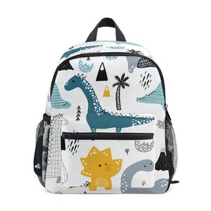 Dinossauro Crianças Mochila Confortável Crianças Criança Sacos da Escola Dino Kindergarten Saco Pré-escolar 3-8 Anos Old Schoolbag para Rapaz LJ201225