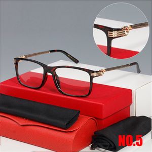 Designer Moda Montature da vista Uomini e donne di lusso Quadrati Business Stile casual Forma Sunnies Occhiali con cornice Occhiali classici semplici di marca ornamentali