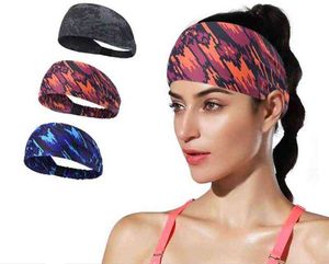Sport Headbands Bike Cykling Running Sweatband Fitness Jogging Tennis Yoga Gym Headscarf Head Sweat Hair Band Bandage Män Kvinnor Y1229