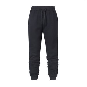 Nova Outono Sportpant Color Solid Sillpants Homens Pants Plus Fleece Moda Calças Soltos Hip Hop Sportsuits Masculino Calças M-3XL 201110