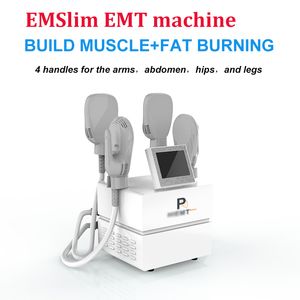 Popolare 4 maniglie EMSlim ad alta intensità EMT Stimolare i muscoli attrezzature emslim forma macchina dimagrante Glutei Liting