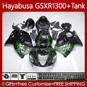 Bodys for Suzuki GSX-R1300 Hayabusa GSXR-1300 GSXR 1300 CC 96-07 74No.208 1300cc GSXR1300 96 1996 1997 1998 1999 2000 2001 GSX R1300 02 03 04 05 06 07 Luz de carenagem verde