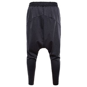 Harem Calças Homens Hip Hop Juntos Casuais Cintura Elástica Calça Sweatpants Masculino Streetwear Calças Medium Ropa de Hombre 201110