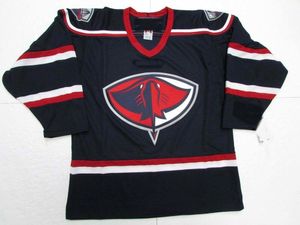 GENÄHTES, MASSGESCHNEIDERTES SOUTH CAROLINA STINGRAYS ECHL MARINEBLAUES Eishockeytrikot, fügen Sie einen beliebigen Namen und eine Nummer hinzu, Herren- und Kindertrikot, XS–5XL