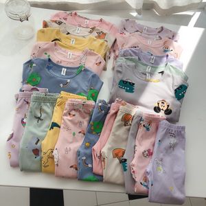 Pure cotton comfortable children's underwear, warm autumn and winter close-fitting pajamas set 00898