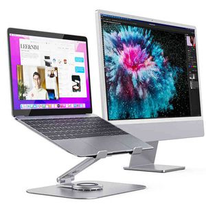 Laptop Stand Desk Riser 360 Rotation Multi-Angle/Height Adjustable Aluminum Computer Stand For MacBook Air Dell HP Xiaomi Huawei AA220314