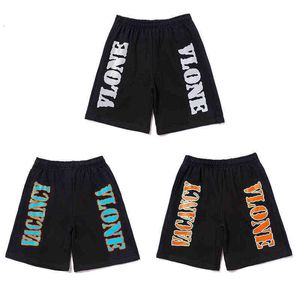 Version Correct of Casual High Street Loose Shorts Reflective Letter Print Pant