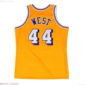 100% Sömda Jerry West 1971-72 Classics Jersey XS-6XL Mens Throwbacks Basketball tröjor billiga män kvinnor ungdom