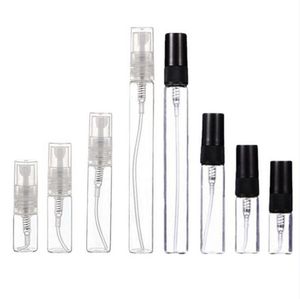 2ml 3ml 5ml 10ml Portable Spray Bottle Refillable Clear Glass Bottles Sample Vial Cosmetic Atomizers Container