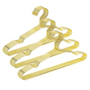 Hangerlink 32cm Children Cute Gold Metal Clothes Shirts Hanger with Notches, Heavy Duty Small Coats Hanger for Kids(30 pcs/Lot) 201219