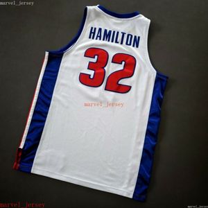 Stitched Rip Hamilton Jersey XS-6XL Herren Throwbacks Basketball Trikots