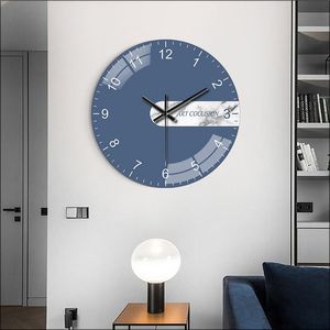 壁掛け時計アートクロック現代NORDICDIGITALホーム装飾クォーツソリッドファッションカラー家族ギフト12インチ